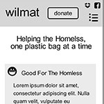 UX: wireframe and design for Wilmat Mobile Site